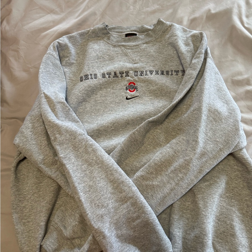 Nike Gray Ohio State University Men's Sweater